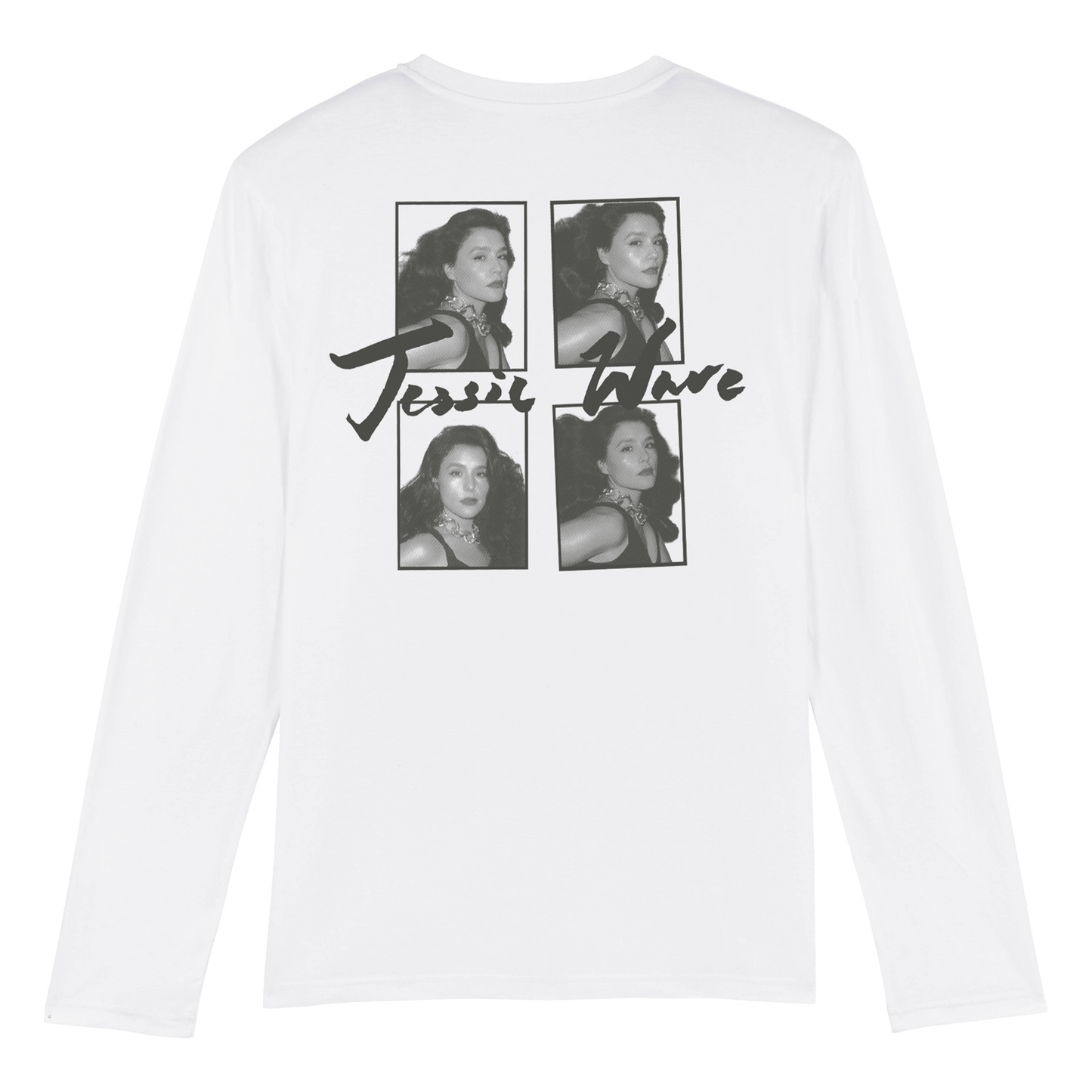 White 'What's Your Pleasure?' Long Sleeve Tee